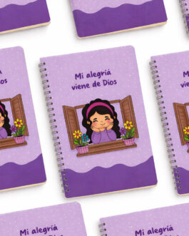Mi alegria viene de Dios (Morado) Argollado